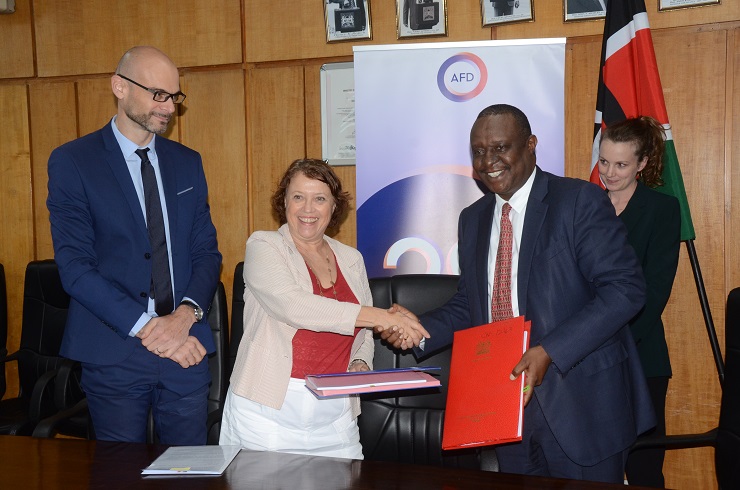 Signing of a Loan Between Cabinet Secretary of The National Treasury and Planning and the Ambassador of The Republic of France in Kenya